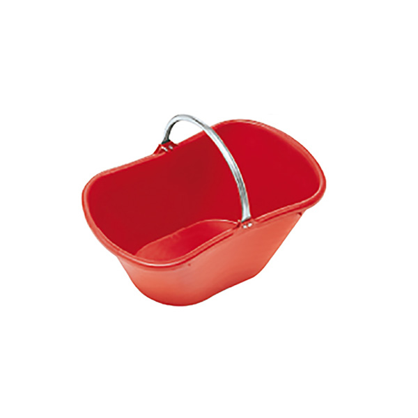 Renaudo.. CESTA RETTANGOLARE FORATA IN PLASTICA CON MANIGLIE LT40  CM56X35X31 ROSSA