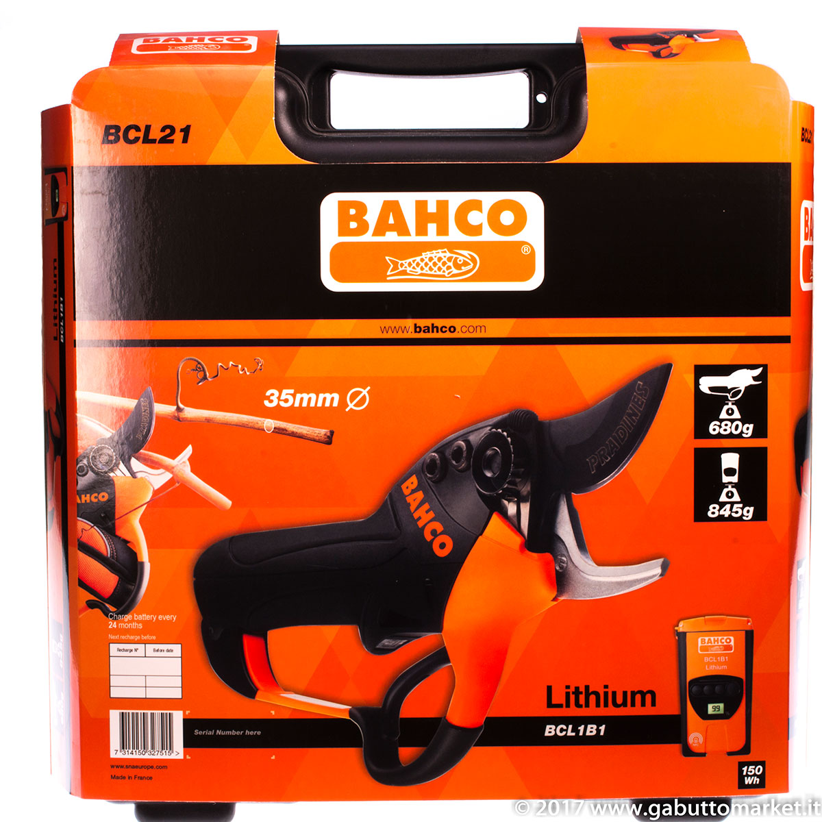 Forbici a batteria BAHCO BCL21 - Lampacrescia Shop